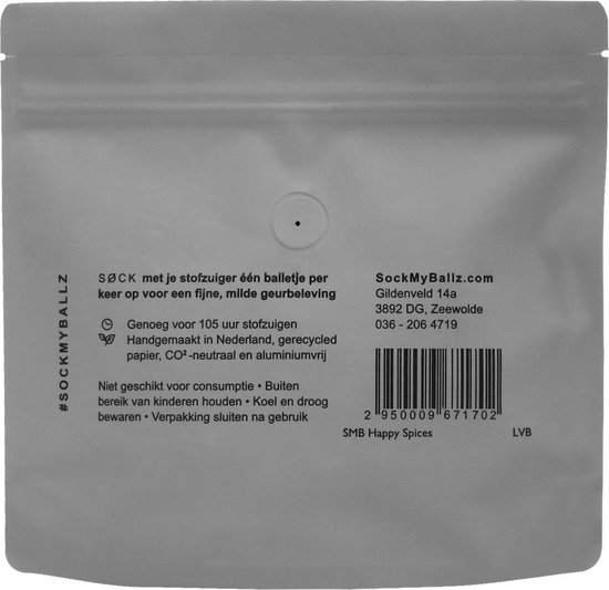 Stofzuigergeur Happy Spices 30 Ballenn - De Luchtverfrisser